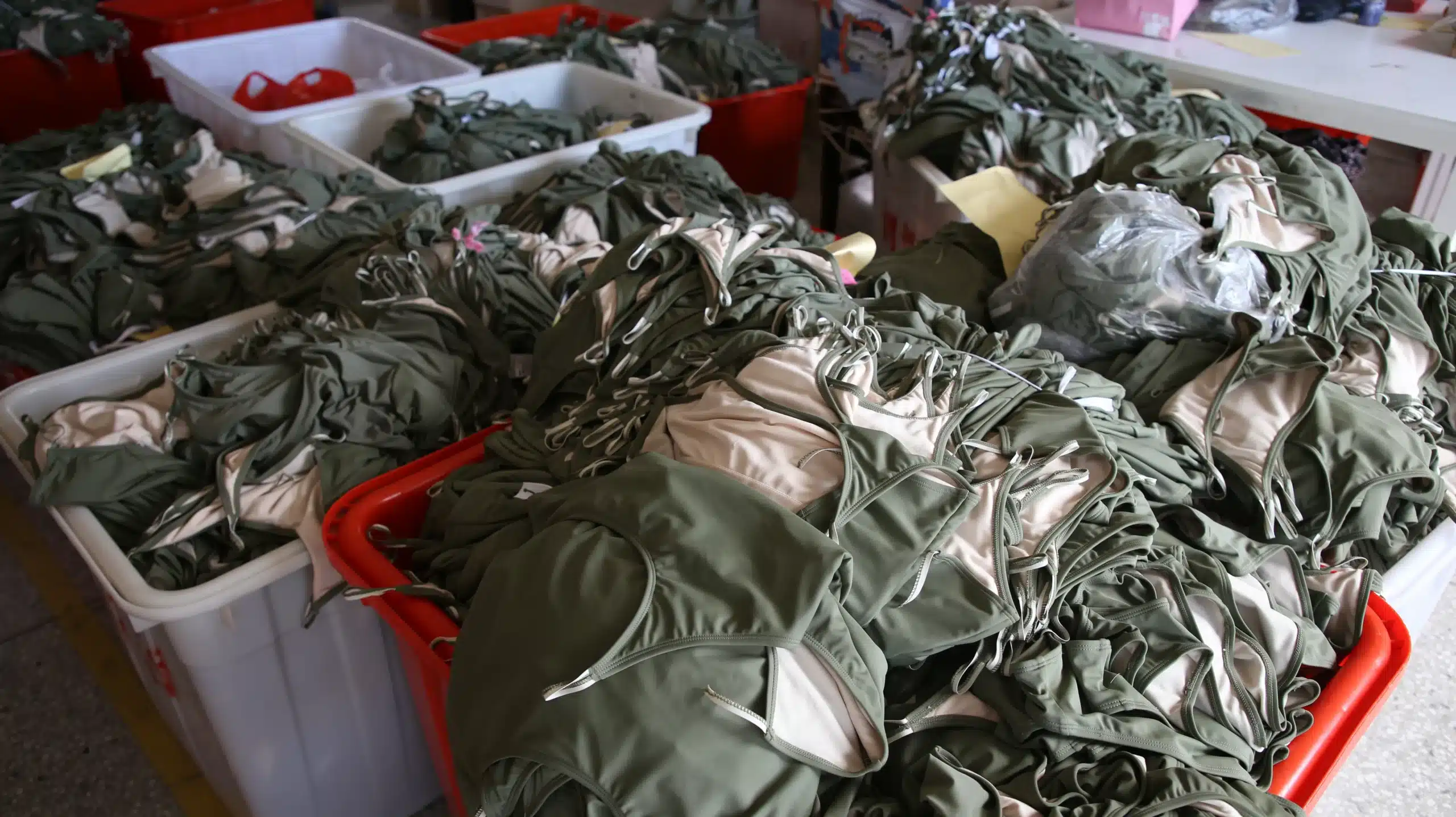 Swimwear packaging and shipping preparation for global brands