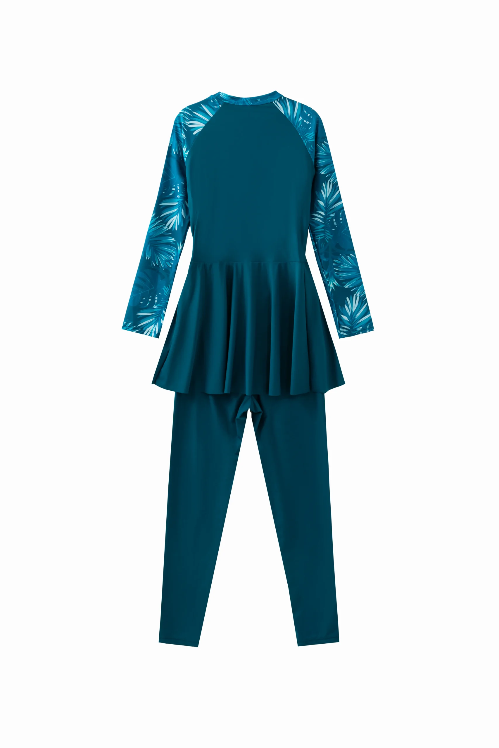 Macro close-up of smooth, solid teal fabric folded and draped, revealing its sofvt texture and light-catching properties.